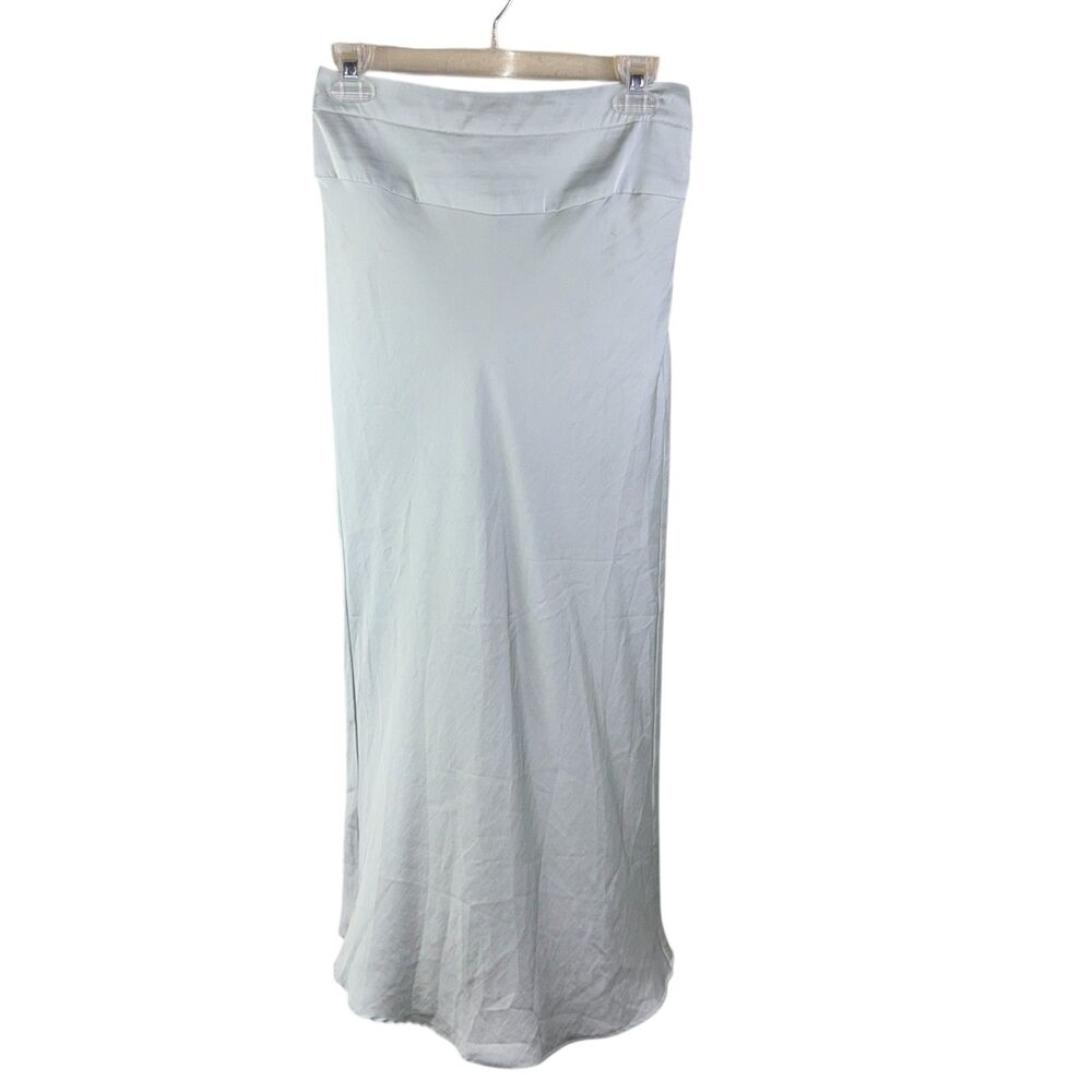Free People Pale Blue Maxi Skirt with Smooth Waistband